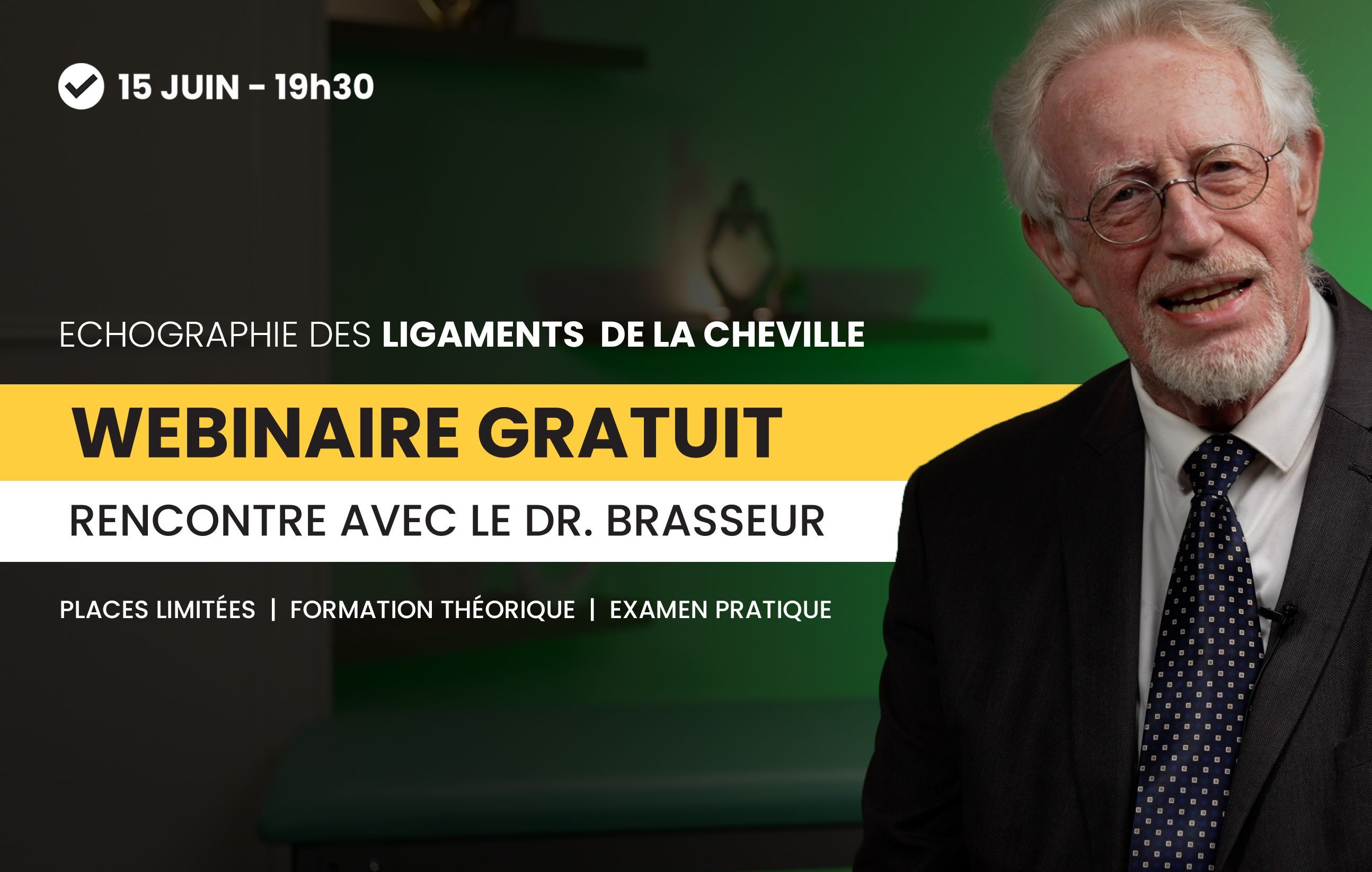 Webinaire gratuit: Echographie des ligaments de la cheville Webinaire gratuit: Echographie des ligaments de la cheville