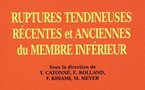 Ruptures tendineuses récentes et anciennes du membre inférieur